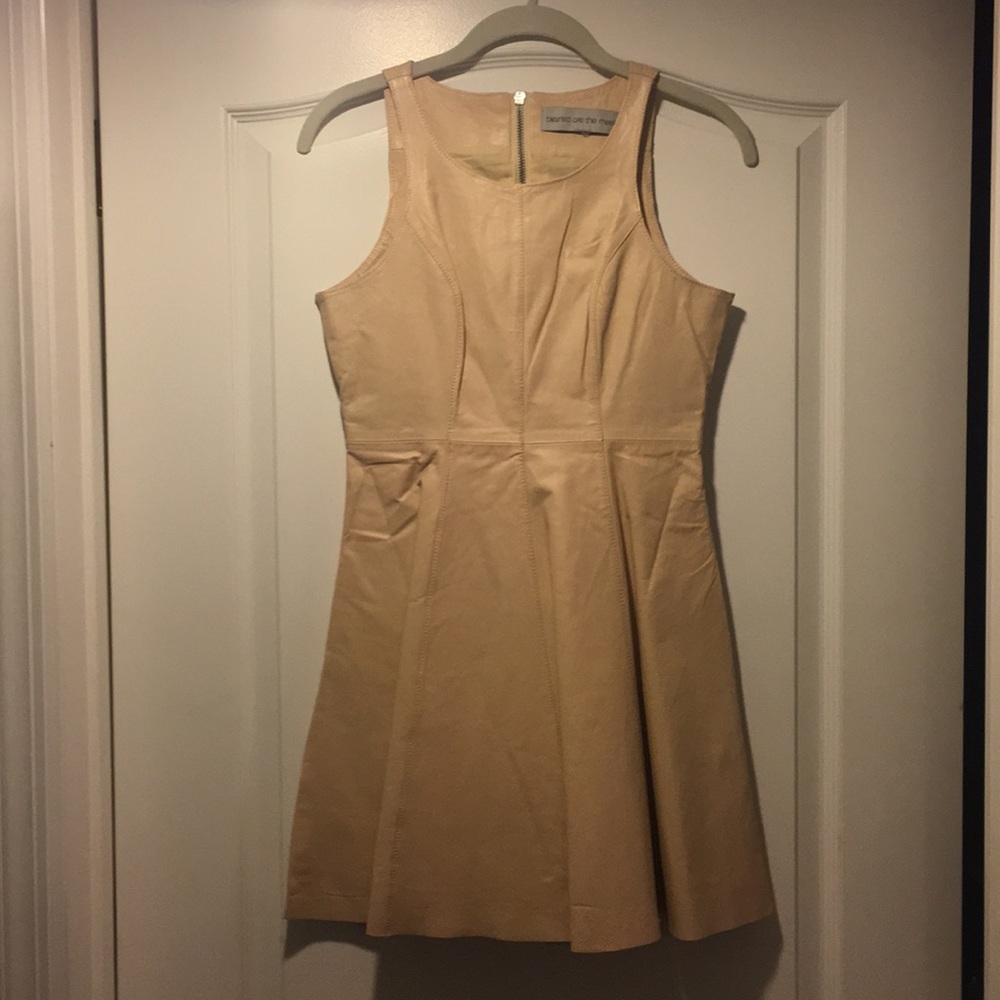 Blessed are the meek leather dress 0